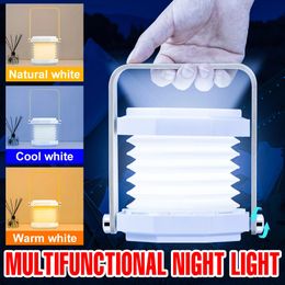 3 couleurs LED veilleuse chambre veilleuses USB lampe rechargeable pour la maison décoration de la chambre Tables de chevet portables éclairage LED