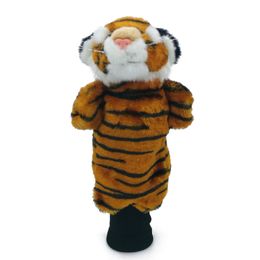 3 couleurs Mini Tiger Golf Head Cover Fairway Woods Hybrid Animal Golf Clubs HeadCover Non For Driver Mascot Novelty Cute Gift