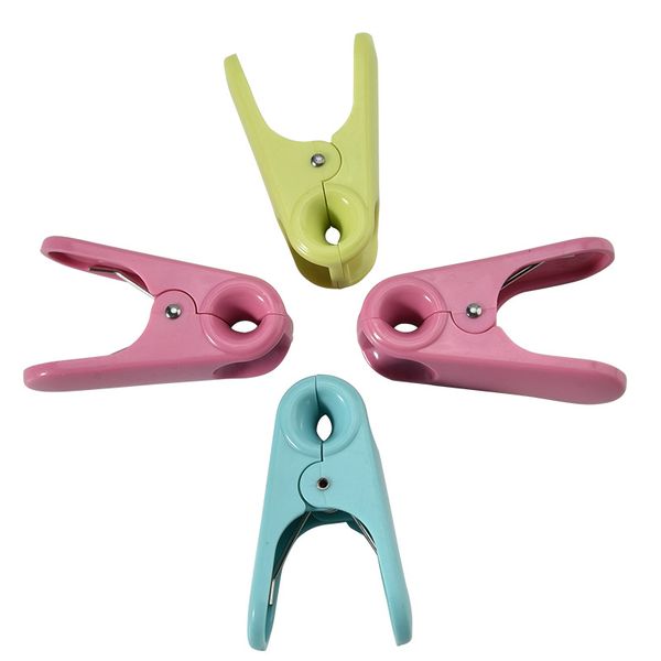 Clips de sac en plastique 3 couleurs pour chaussettes, sous-vêtements et soutien-gorge, pinces à linge, pinces à linge robustes, pinces pour vêtements séchant à l'air