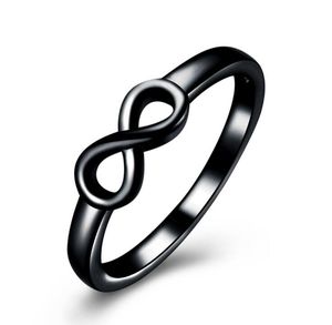 Nieuwe 3 kleuren Volt 925 Silver Ring Infinity Ring Band Ring voor vrouwen Fashion Wedding Sieraden Geschenkmaat US6/7/8/9/10