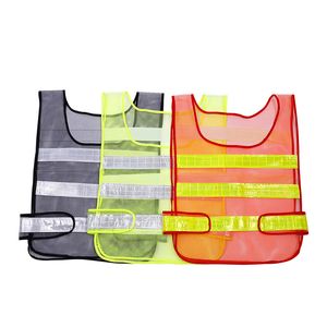 Gilet de sécurité réfléchissant 3 couleurs, haute visibilité, avertissement de Construction, trafic, travail, gilet à grille creuse, vêtements de sécurité Q14