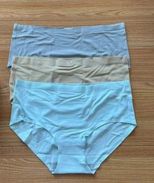 3 kleuren naadloos ondergoed onzichtbare bikini no show nylon spandex dames slipje