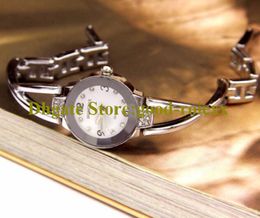 3 colores increíble moda casual mujer pulsera reloj damas Bling oro rosa vidrio mineral relojes Ladys niñas cuarzo relojes de pulsera AA00216