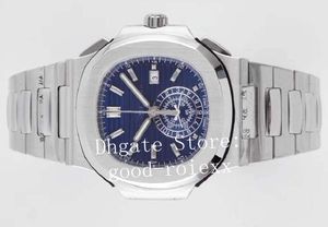 3 Kleur Heren Wit Blauw Horloge Mannen Automatische Chronograph Horloges Kalender Valjoux Chrono5980 3K Factory Eta Sport Steel 40.5mm Horloges