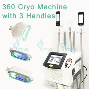 3 Cryo-handgrepen Cryolipolysis Cellulitisverwijdering Cryo-afslankmachine Bevriezen lichaamsvet Verwijder dubbele kin