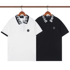 3 Designer POLO Heren T-shirts Mode Geborduurde Ontwerpers TShirt V-hals Katoen High street mannen Casual t-shirt Luxe Casual paar Kleding Aziatische maat #PL01