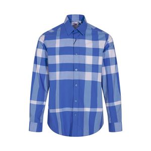 3 ontwerpers heren casual shirts kwaliteit designer zakelijke tees klassiek shirt met lange mouwen effen kleur brief lente herfst blouse plus maat S / M / L / XL / 2XL # 03