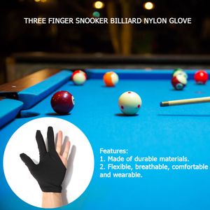 3 doigts universels de piscine Cue Snooker Gants Billard Gants Shooters Carom Snooker Cue Gants gauche / Hand Billard Accessoire