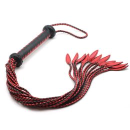 3 pieds véritable cuir de vachette taureau fouet BDSM bondage fessée Flogger gland pur manuel véritable fouet en cuir Sex Toy pour les couples 240130