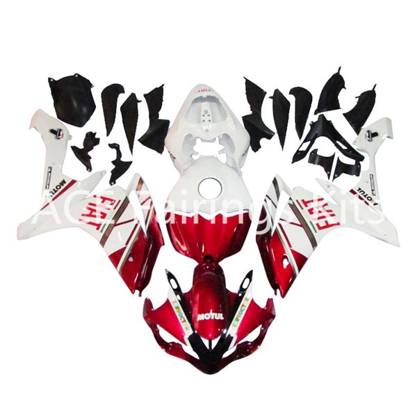 3 cadeaux complet carénages pour Yamaha YZF 1000 R1 2007 2008 YZF Injection Plastique Pierre Moto Carénage Cool Kit Rouge Blanc b20