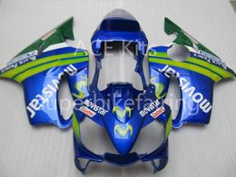 3 regalos gratis para Honda CBR600F4i 01 02 03 CBR 600F4i CBR600 2001 2002 2003 ABS motocicleta carenado verde azul blanco AA41