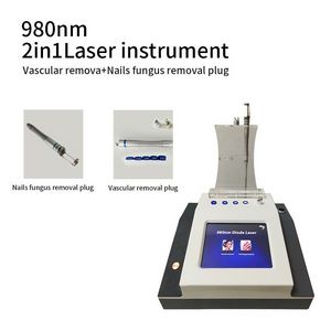 3 Fonctions 980nm Diode Laser Vasculaire Spider Vein Removal Machine Traitement des champignons des ongles Red Blood Vessels Spider Veins Remover Rajeunissement de la peau avec marteau froid