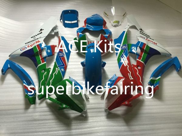 3 regalos Nuevos carenados para Yamaha YZF-R6 YZF600 R6 06 07 2006 2007 ABS Plástico Carrocería Motocicleta Carenado Kit Cubierta azul rojo verde PV6