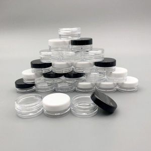 Pots en plastique de 3 grammes, bouteille de 3ML, petits récipients avec couvercles pour cosmétiques, crème de maquillage, ombre à paupières, poudre d'ongles, bijoux, cire Cioit