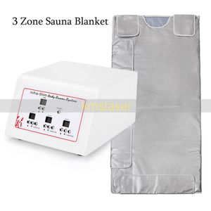 Couverture de sauna amincissante pour le corps à infrarouge, 3 zones de contrôle de chauffage, approuvée CE, livraison gratuite