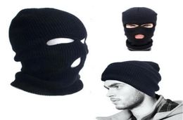 Bonnet 3 trous hiver chaud Ski Snowboard chapeau casquette porter cagoule masque de couverture complet Ooa29857367334