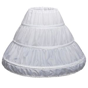 3 cerceaux Cancan enfants fleur fille jupon Crinoline sous-jupe accessoires de mariage pour robe de demoiselle d'honneur