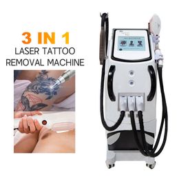 3 In 1 laser RF Skin Rejuvenation Opt Permanente Hairverwijdering Pico Picoseconde geschakeld ND YAG Tattoo sproet Removal System Beauty Machine
