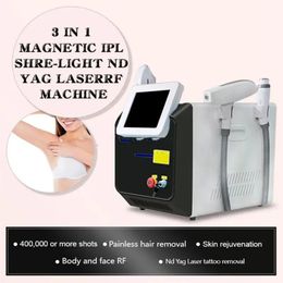 3 in 1 360 Megneto OPT Elight IPL Ontharing Huid Lifting Nd Yag Laser 1064nm Tattoo Verwijder Machine