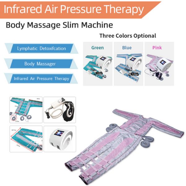 3 EN 1 Pression d'air Infrarouge Minceur Pressothérapie Presoterapie Machine de Drainage Lymphatique pour la Récupération Musculaire Forme du Corps Massage des Yeux