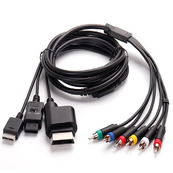 Câble de composant audio vidéo AV 3 en 1 pour PS2, PS3, Xbox 360, Wii, WiiU, câbles A/V, UPS DHL FEDEX, livraison gratuite