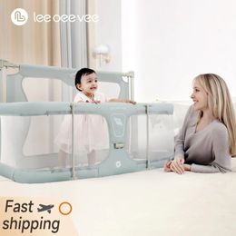 3 In 1 Babybed Vangrail Wieg Voor Baby's Barrière Veiligheidsrail Hek Kinderbed Wiegjes Aanpasbaar Aan 240223