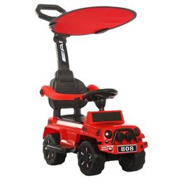 3 in 1 Loopstoeltje KidsTrolley Wandelwagen Push Scooter Vier Wielen Rit Op Auto Speelgoed Met Seat Handvat Muziek glijdende Auto Voor 1-4Y