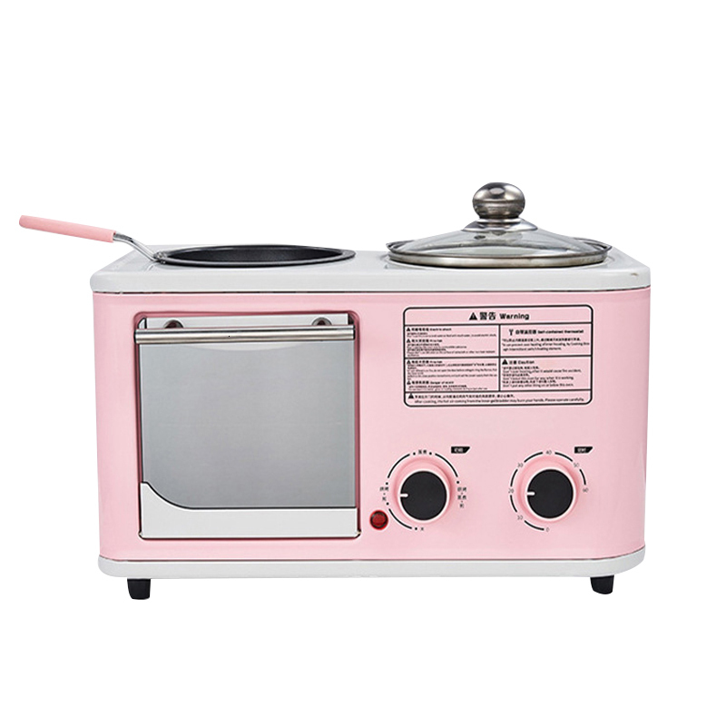 3 in 1 Breakfast Makers 220V600W 가정 4 in 1 Machine Blyza02 5L 미니 빵 제조업체 토스터 오븐 오벤 스틱 프라이팬 230222