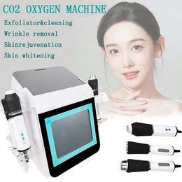 Machine à oxygène faciale à ultrasons 3 en 1, bulle de CO2 et radiofréquence, raffermissement de la peau, pour le blanchiment de la peau
