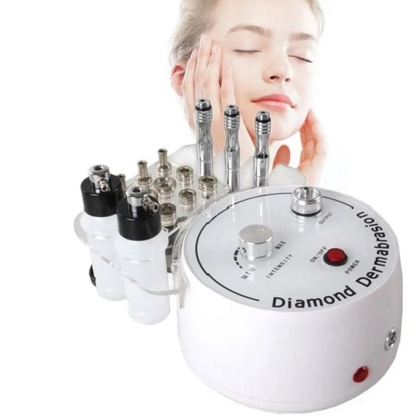 Machine de beauté de soin du visage de retrait d'acné de jet sous vide de Dermabrasion de Microdermabrasion de diamant 3 en 1 pour la maison/Spa
