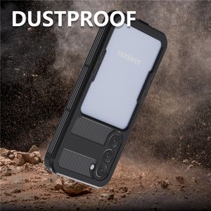 3-in-1 stofdicht telefoonhoesje voor Samsung Galaxy S23 Ultra touw buitensport volledig beschermend IP68 waterdicht transparant pantsershell ondersteunt draadloos opladen