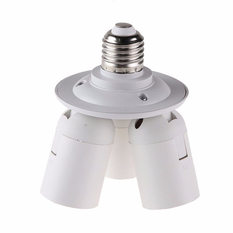 E27 Splitter Lampe Ampoule Socket Convertisseur Extension Lumière Adaptateur Remplacement Portable Titulaire Conversion Entrepôt, 1 à 4
