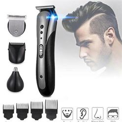 3 en 1 tondeuse à cheveux électrique rasoir barbe rasoir nez coupe-cheveux tondeuse limite peigne ensemble rechargeable maison Groo jllvUj8765503