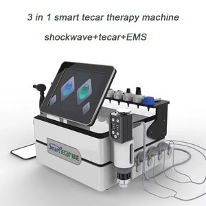 3 en 1 EMS Autre équipement de beauté Ret Cet Tecar Douleur dorsale Shockwave Diathermy Physiothérapie Smart Tecar Therapy Machine