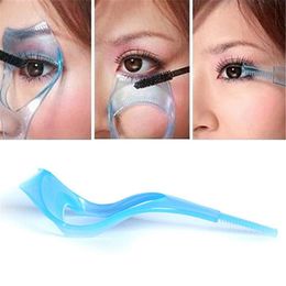 3 in 1 wenkbrauw stencils wimper curler plastic mascara applicator gids bewaker curling kam voor wimpers cosmetica curvex