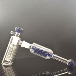 3 en 1 Martillo Quemador de aceite de vidrio Bongs Cachimbas 6 Brazo Árbol Perc Percolador Dab Rigs Bong Ash Catcher Tabaco Fumar Pipas de agua con pipa de hierba seca y olla de aceite 1 pieza