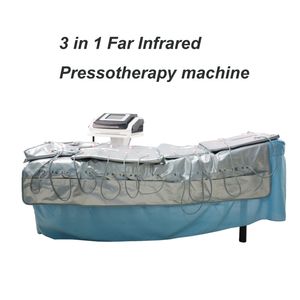 3 en 1 Calefacción + Presión de aire + Infrarrojo + Estimulador muscular Presoterapia Máquina de adelgazamiento para drenaje linfático Conformación del cuerpo Envío gratuito de DHL