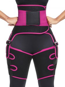 3-en-1 taille haute formateur cuisse tondeuse hanche Enhancer Yoga Fitness poids bout à bout minceur ceinture de soutien Hip Enhancer Shapewear pour les femmes