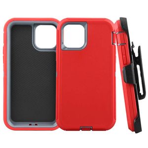 Híbrido 3 en 1 con clip Funda para teléfono celular Mobile Defender para iPhone SE 11 12 13 14 15 Pro Max Samsung S24 S23 S21 S22 Cubierta híbrida protectora a prueba de golpes