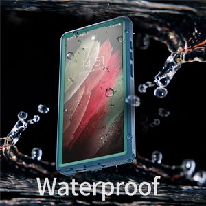 3-in-1 IP68 waterdicht transparant telefoonhoesje voor Samsung Galaxy S23 Ultra Lanyard Outdoor Volledig beschermend robuust pantser Clear Shell Ondersteunt draadloos opladen