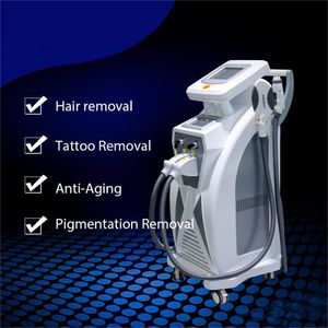 3 en 1 épilation au laser IPL Machine de détatouage E-light IPL OPT RF ND Yag Laser Face Lifting IPL Rajeunissement de la peau Machine d'enlèvement permanent