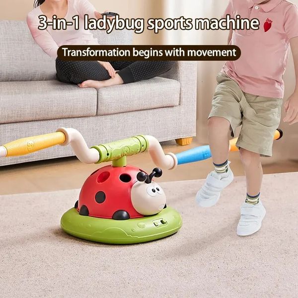 3 en 1 Ladybug multifonction exercice machine Ferrule Jump Rocket Er Sports Entertainment Game Outdoor Educational Toy 240420