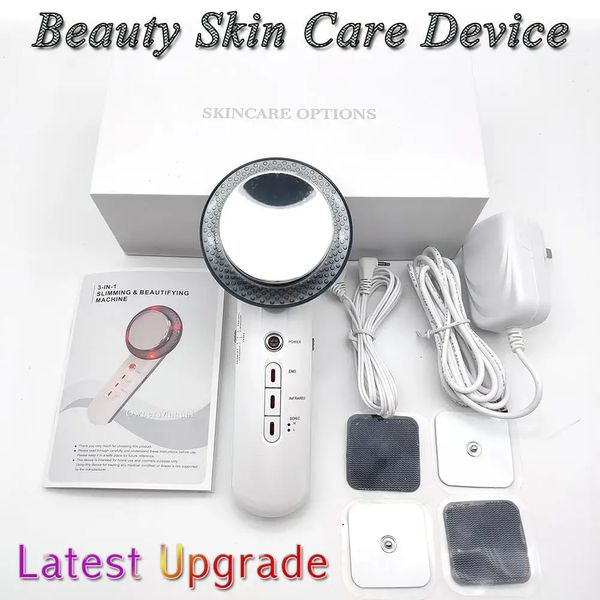 3 en 1 Lifting EMS Dispositivo de masaje corporal ultrasónico infrarrojo Ultrasonido Adelgazante Cavitación de grasa Máquina de belleza facial 231225