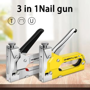 3 in 1 handmatig hand nagelgundel stalen meubels van zware handgistool voor framing door gratis houtbewerking tackers gereedschap 240318