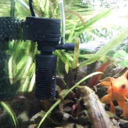 3 en 1 mini acuario Filto Filter Filter Purificador Sumerezo de la bomba de oxígeno Bomba de agua Accesorios de pescado Purificador de acuario