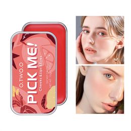 3 In 1 Multi-use waterdichte natuurlijke crème blush oogschaduw lippenstiftpalet voor lippen wangogen