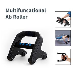 3 in 1 multifuncatie abdominale roller push up plank hand versterken gripper gym home fitness sterkte traning apparatuur vierwielige workout oefeningsmachines