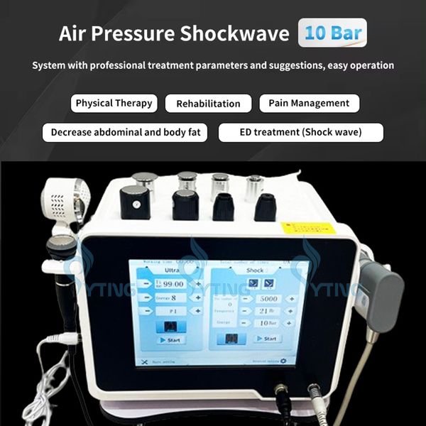 Machine de thérapie physique par ondes de choc pneumatique 3 en 1, soulagement des maux de dos, Machine de traitement ED avec marteau froid à ultrasons