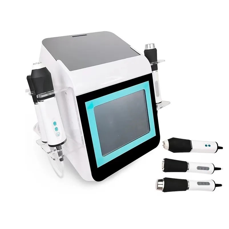 Máquina de estiramiento de la piel con oxígeno portátil 3 en 1, BIO ultrasonido RF, cuidado de estiramiento de la piel, máquina Facial de oxígeno con burbujas de CO2