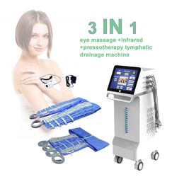 3 In 1 presentherapie nieuwste upgrade verticale machine lichaam afslank luchtdrukpak ver infrarood verwarming detox lymfed drainage volledige lichaamsmassager apparatuur uitverkoop